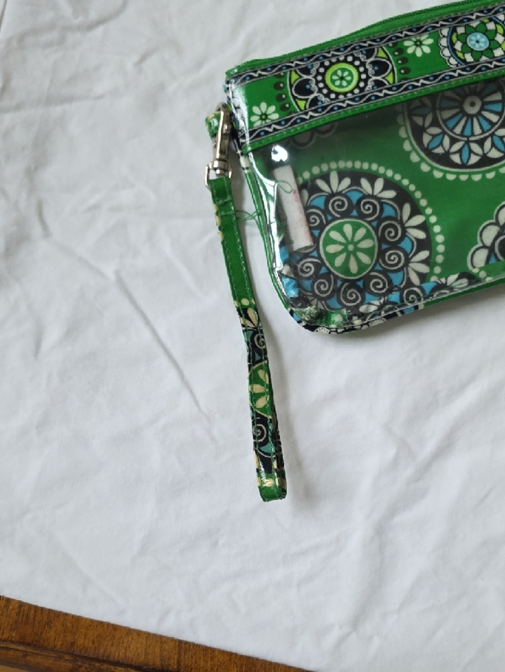 Vera Bradley Cupcakes Green Cosmetic Pouch - Picture 6 of 6